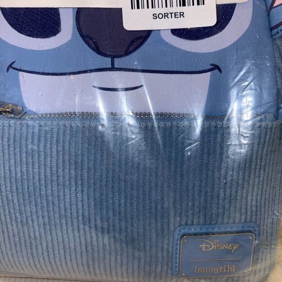 Loungefly Disney Lilo & Stitch Figural Stitch Corduroy Mini Backpack — BoxLunch - Picture 4 of 10